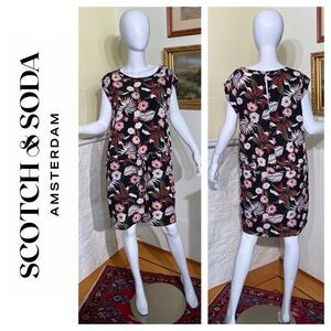 Scotch & Soda Miami Deco Floral Print Dress